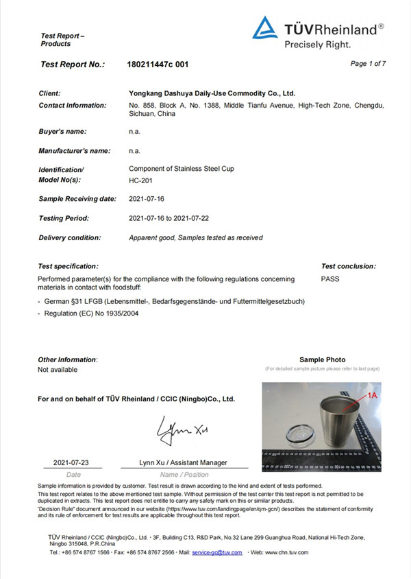 LFGB-sertifikat
