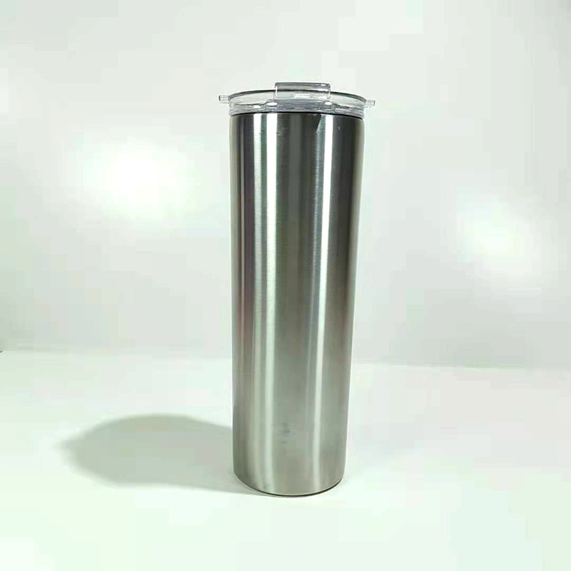 20oz 30oz vlekvrye staal dubbelwand vakuum geïsoleerde totale reguit skinny tumbler met skroef flip (1)