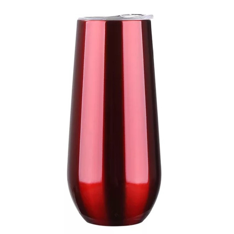 Pahar de vin din oțel inoxidabil izolat în vid de 616 oz Cana cu șampanie (3)