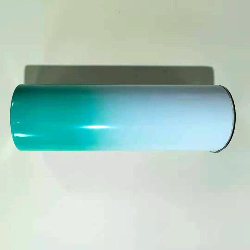 20 oz totale reguit gradiënt kleurvolle skinny tumbler dubbelwand vakuum ( (6)