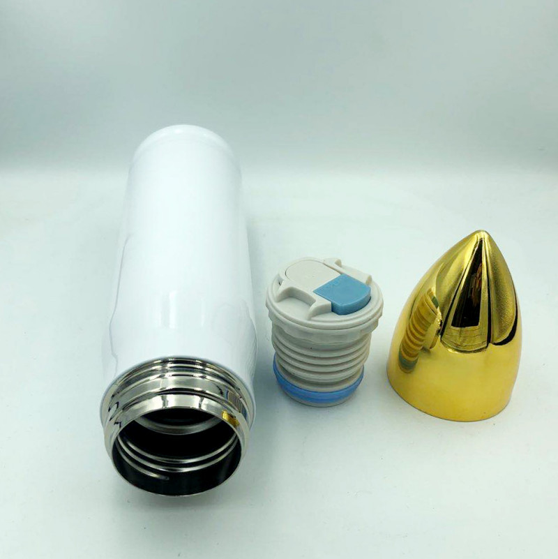 Double wall stainless steel vacuum Insulated water bottle sublimation bullet tumbler05