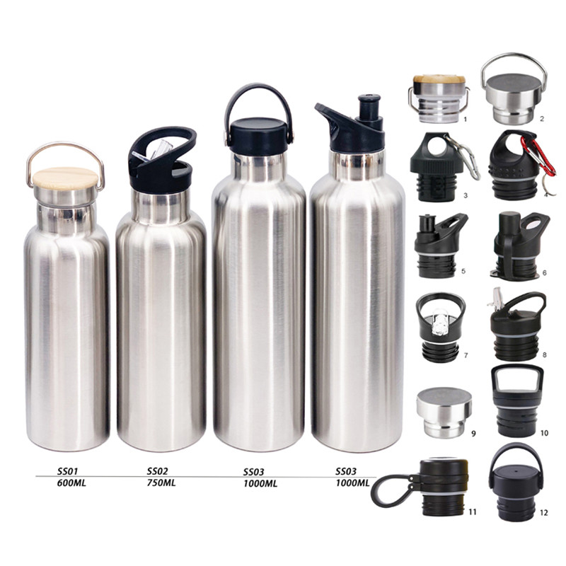 Sports Water Bottle - 25 Oz, various of Lids (Straw Lid), Vacuum Insulated Stainless Steel04