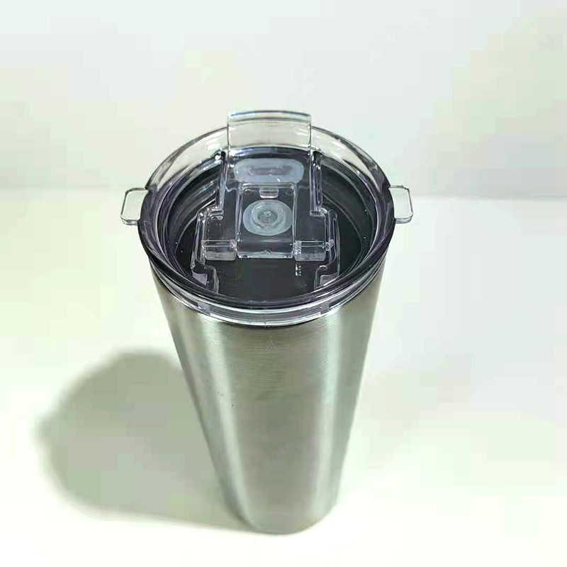 20oz 30oz stainless steel double wall vacuum insulated total straight skinny tumbler with screw flip  (