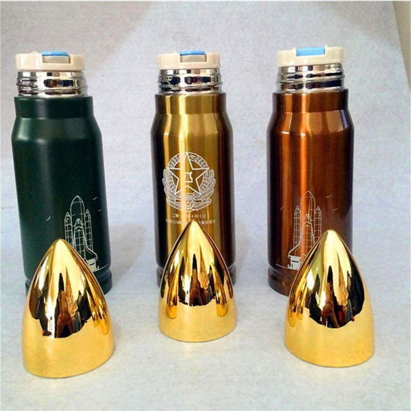 Double wall stainless steel vacuum Insulated water bottle sublimation bullet tumbler04