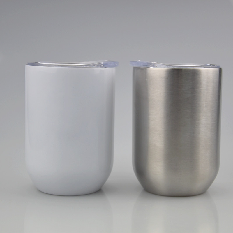 12oz 304 stainless steel double wall vacuum insulated straight wine tumblers with lids can custom06