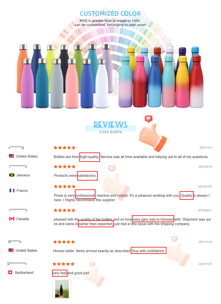 water bottle good reputation